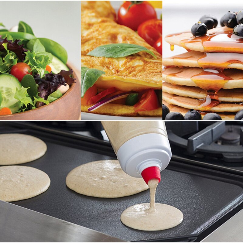 Pancake Dispenser Bottle with Spring Mixer, 1L by HitMyNeed