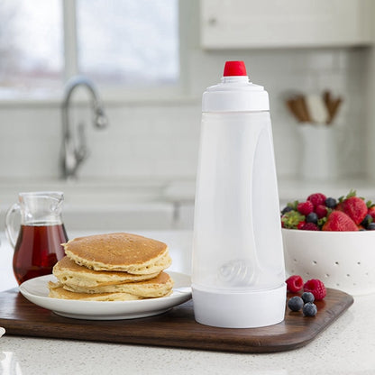Pancake Dispenser Bottle with Spring Mixer, 1L by HitMyNeed