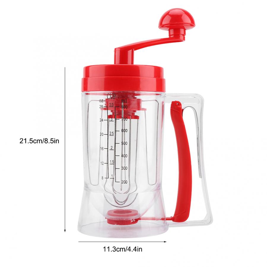 Pancake Mixer and Batter Dispenser 800ml by HitMyNeed