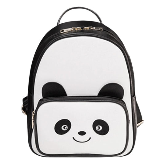 Panda Backpack Women's Casual PU Leather Bag by HitMyNeed