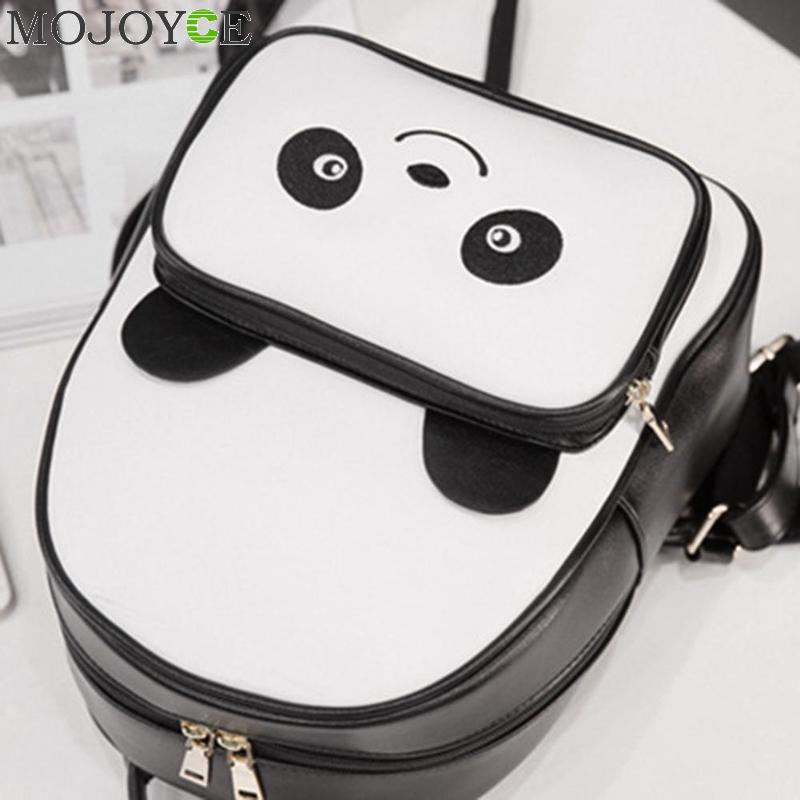 Panda Backpack Women's Casual PU Leather Bag by HitMyNeed