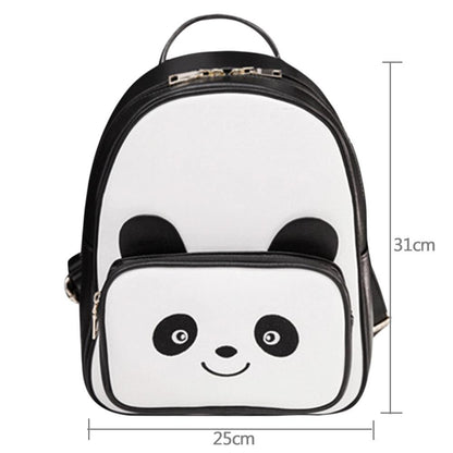 Panda Backpack Women's Casual PU Leather Bag by HitMyNeed