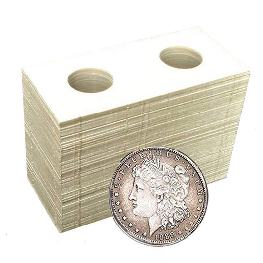 Paper Cardboard Coin Holders 100-Pack by HitMyNeed