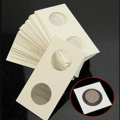 Paper Cardboard Coin Holders 100-Pack by HitMyNeed