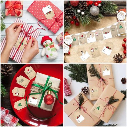 Paper Christmas Gift Sticker Labels, 300 Pack by HitMyNeed
