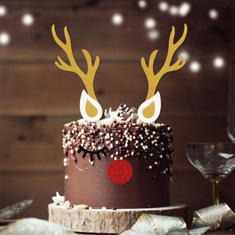 Paper Deer Antler Cake Topper Set by HitMyNeed