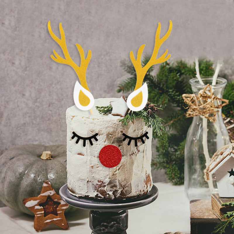 Paper Deer Antler Cake Topper Set by HitMyNeed