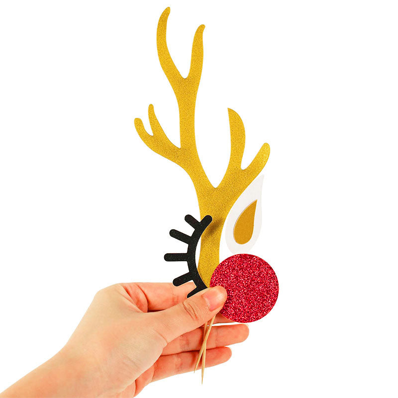 Paper Deer Antler Cake Topper Set by HitMyNeed