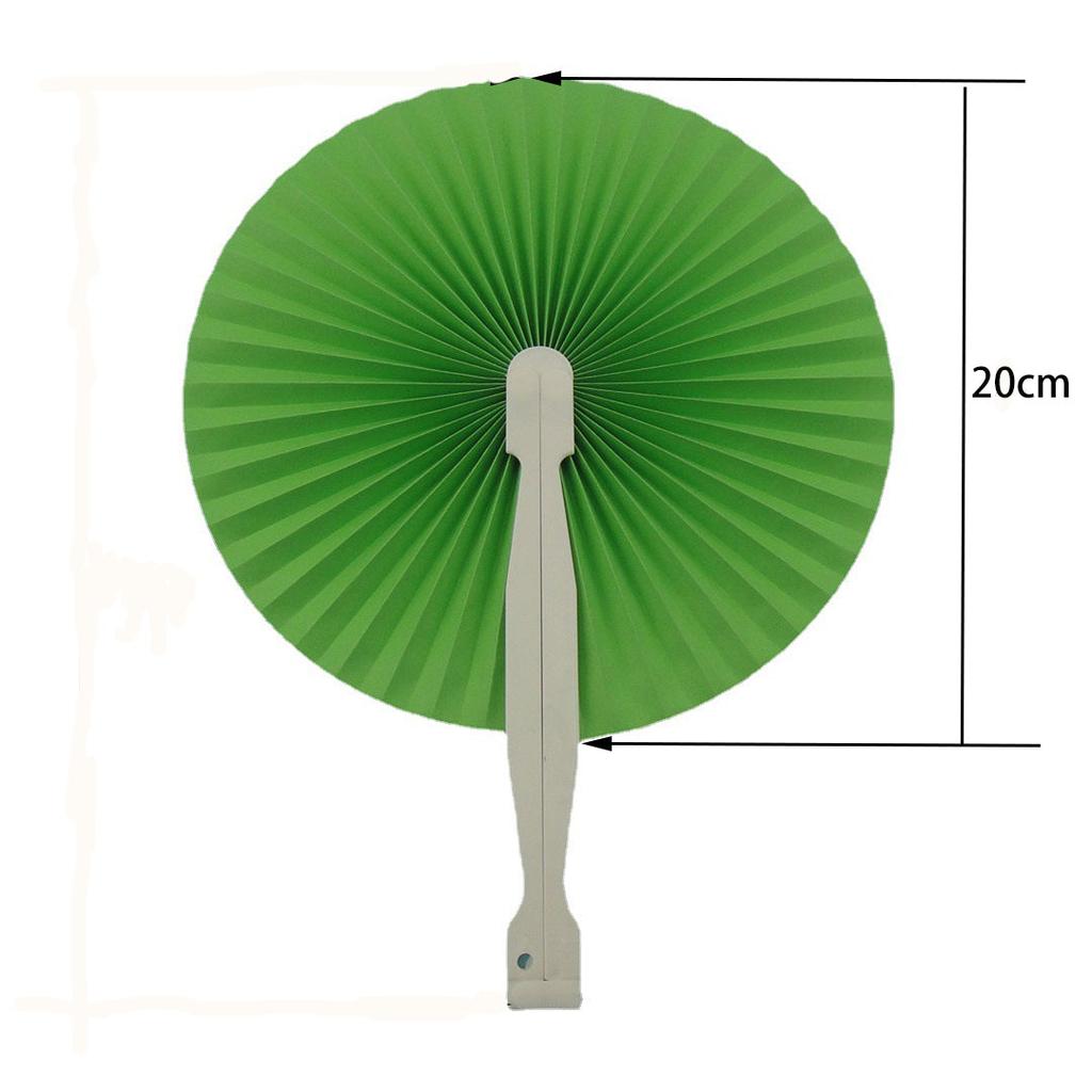 Paper Folding Hand Fans 30 Pack - Round & Heart Shapes 30pcs by HitMyNeed