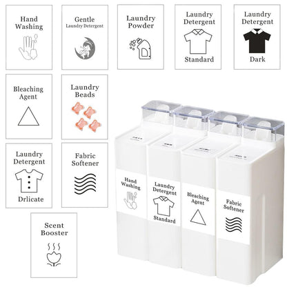 Paper Laundry Jar Labels Set (10 Pieces) by HitMyNeed