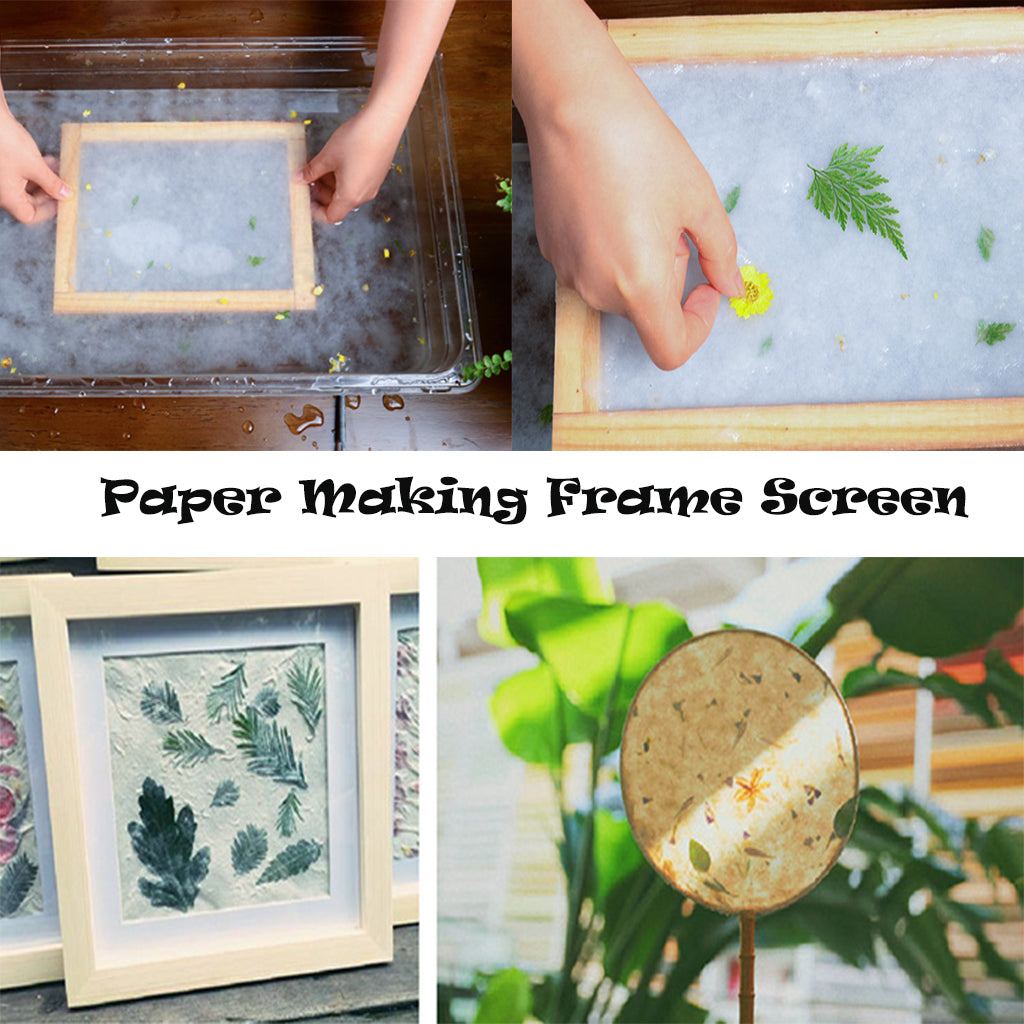 Paper Making Screen Molds Set (2 pcs, 20 x 30 cm) by HitMyNeed