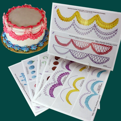 Paper Piping Templates Set, 23 A4 Practice Sheets by HitMyNeed