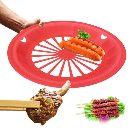 Paper Plate Holders Set of 10, 27 cm Plastic Rims by HitMyNeed
