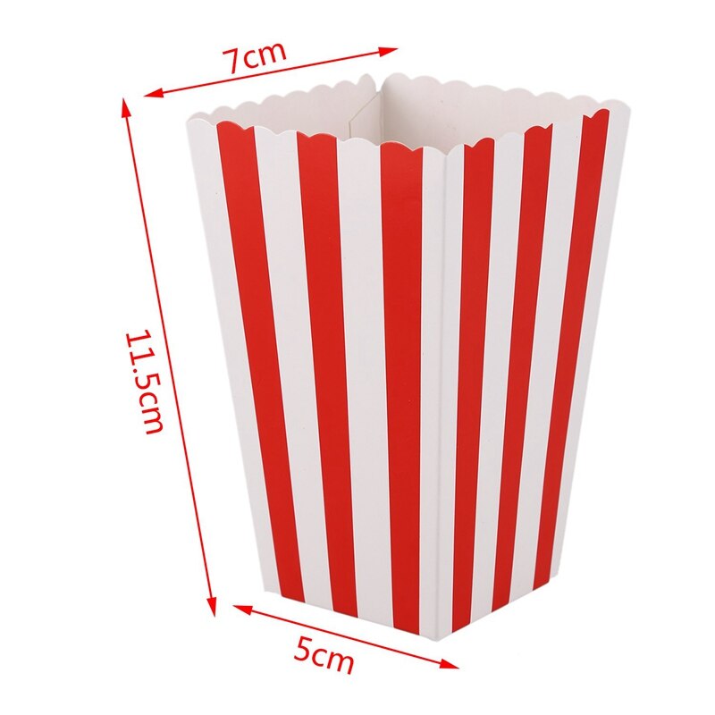 Paper Small Popcorn Boxes 12-Pack by HitMyNeed