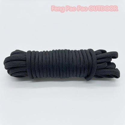 Paracord Rope 550lb for Camping and Hiking black 5m by HitMyNeed