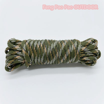 Paracord Rope 550lb for Camping and Hiking camouflage 30m by HitMyNeed