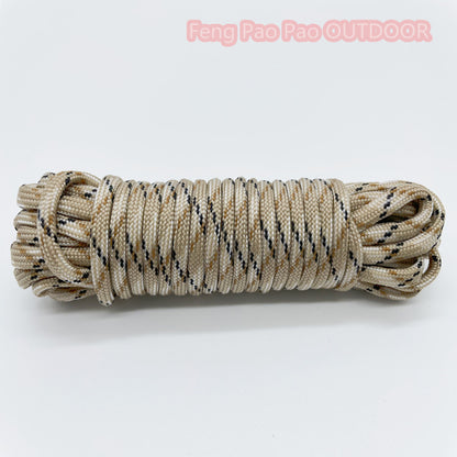 Paracord Rope 550lb for Camping and Hiking desert-camouflage 30m by HitMyNeed
