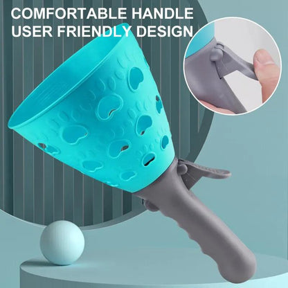 Parent-Child Ball Launcher & Catch Net Outdoor Set by HitMyNeed