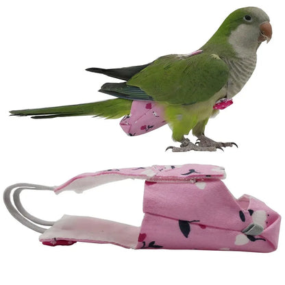 Parrot Diaper with Bowtie Fruit Floral Washable Suit by HitMyNeed