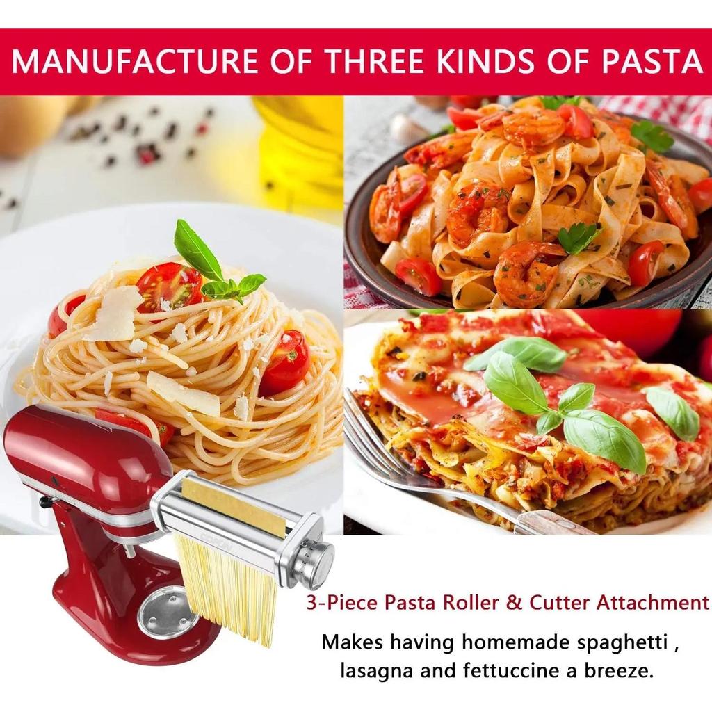 Pasta Attachment Set for KitchenAid Stand Mixers by HitMyNeed