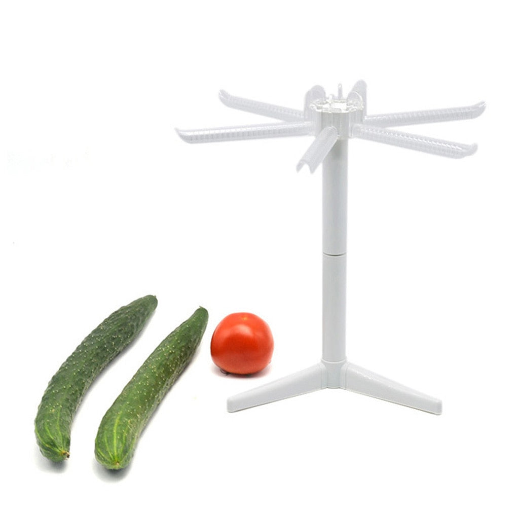 Pasta Drying Rack with 5 Arms, 360° Rotating Stand by HitMyNeed