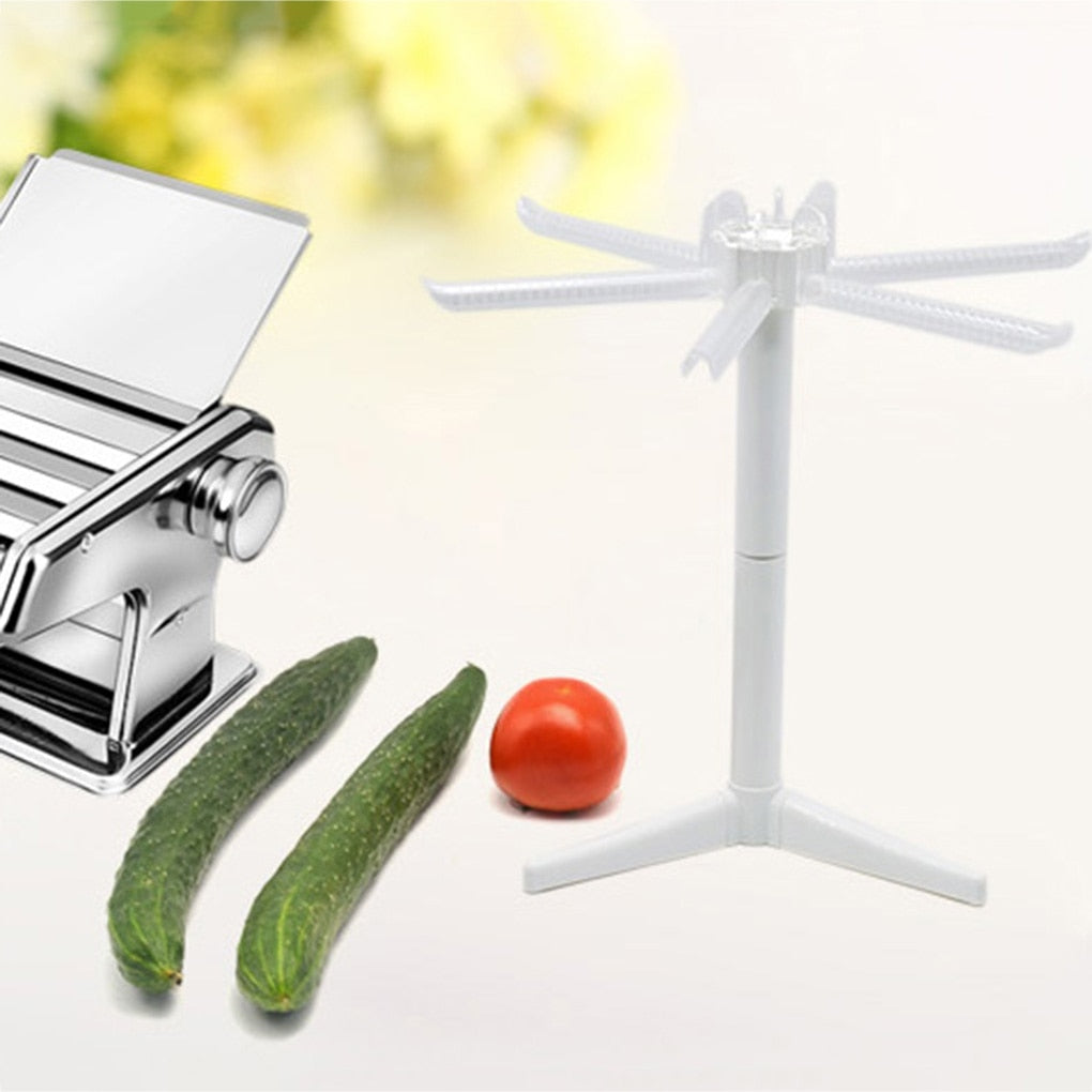 Pasta Drying Rack with 5 Arms, 360° Rotating Stand by HitMyNeed