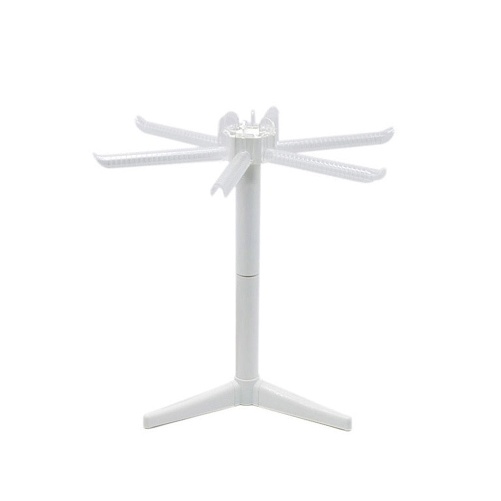 Pasta Drying Rack with 5 Arms, 360° Rotating Stand by HitMyNeed