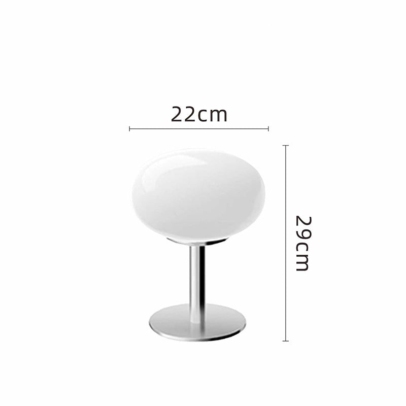 Pastel Minimalist Lollipop Table Lamp USB Dimmable white by HitMyNeed