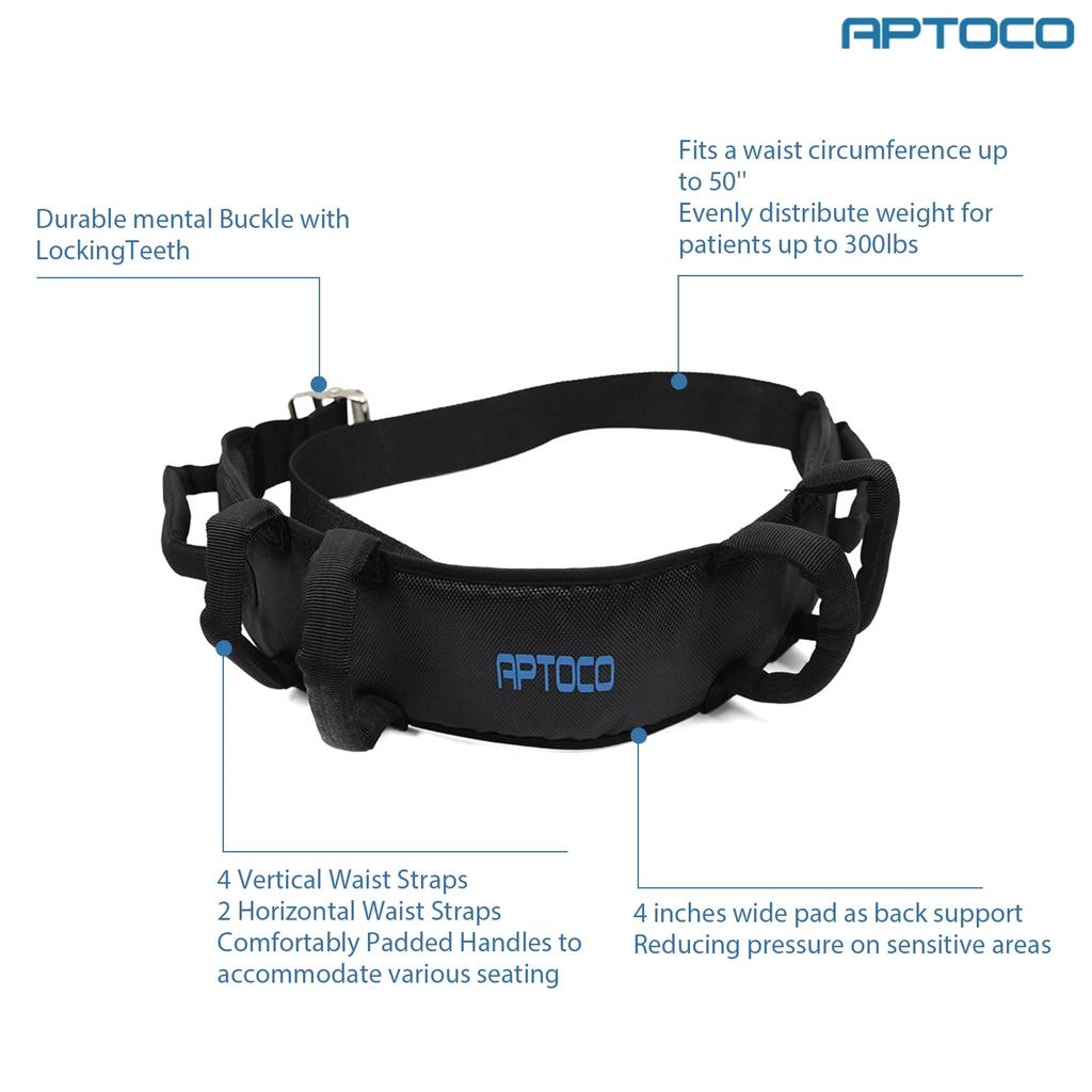 Patient Transfer Belt with 6 Handles, 300 lb Capacity by HitMyNeed