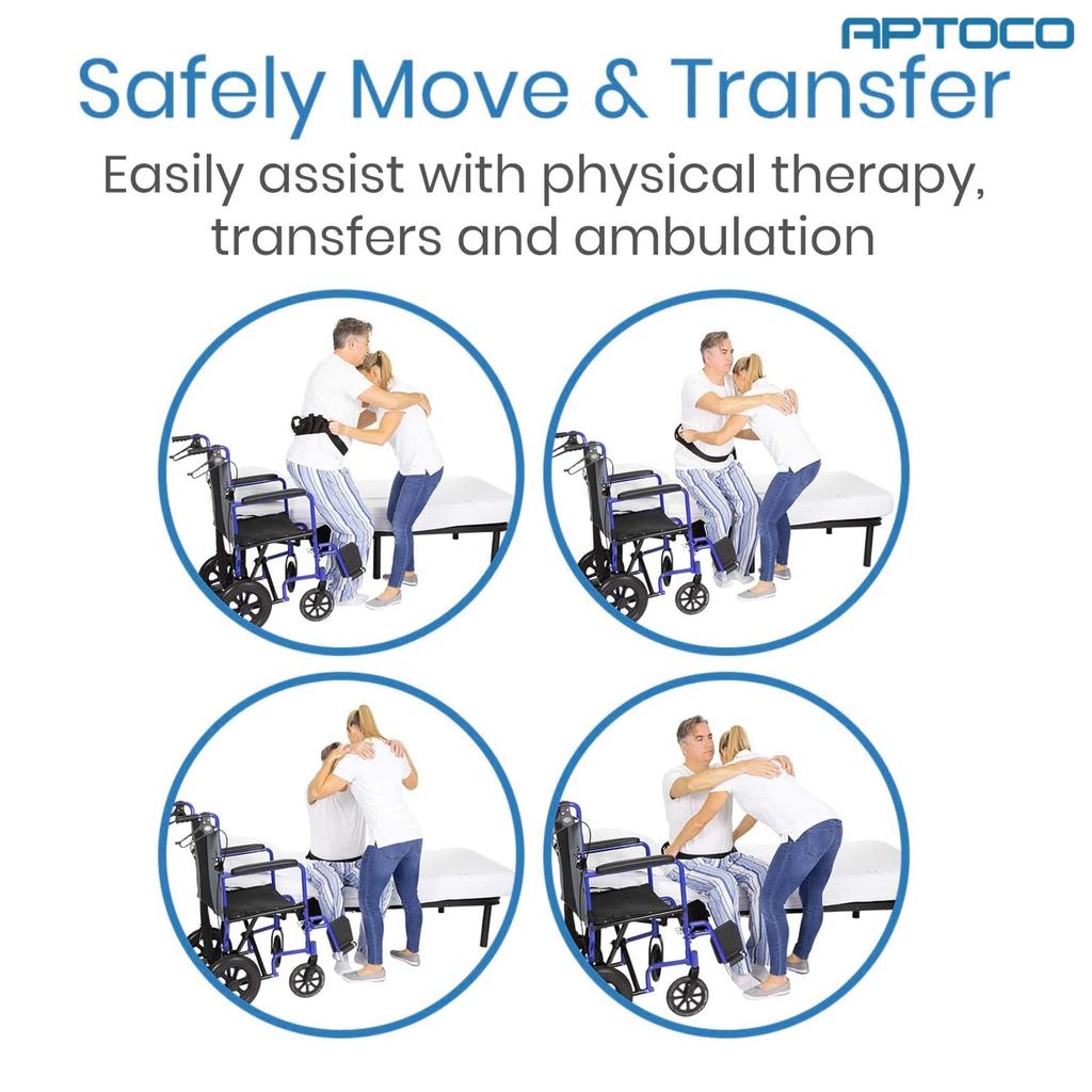 Patient Transfer Belt with 6 Handles, 300 lb Capacity by HitMyNeed