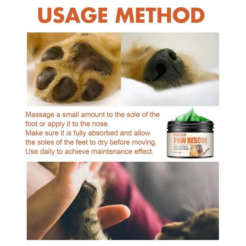 Paw and Nose Balm Moisturizing Cream for Pets 30g by HitMyNeed