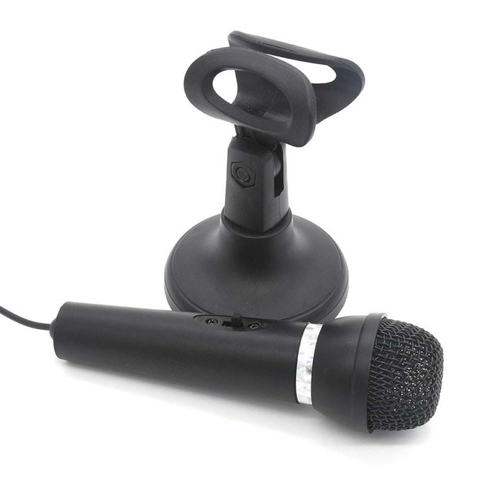 PC Condenser Microphone with Stand, 3.5mm Jack by HitMyNeed