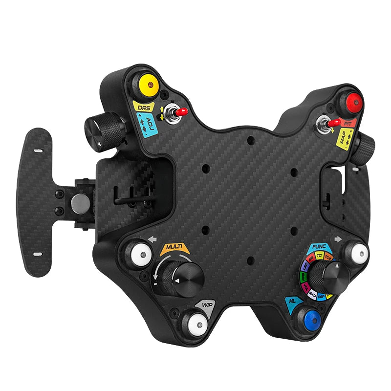 PC Sim Racing Wheel with LED Hub & Magnetic Paddles Carbon Fiber by HitMyNeed