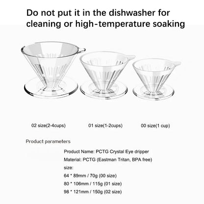 PCTG Crystal Eye Pour Over Coffee Dripper by HitMyNeed