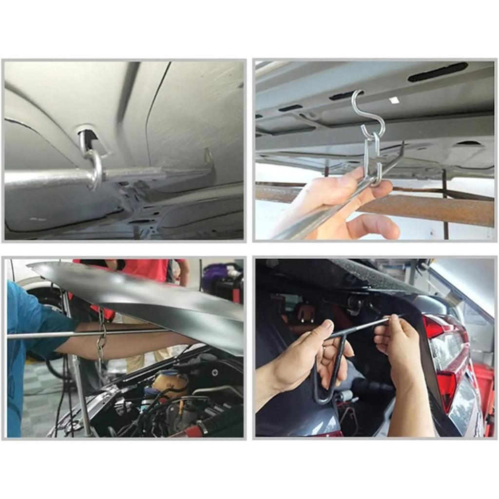 PDR Spring Steel Dent Repair Kit with Rods & Pullers by HitMyNeed