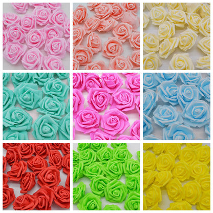 PE Foam Roses for Crafting, 7cm (Pack of 20) by HitMyNeed