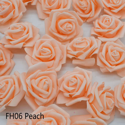 PE Foam Roses for Crafting, 7cm (Pack of 20) fh06 by HitMyNeed