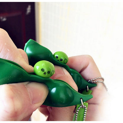 Pea Face Emoji Stress Relief Keychain by HitMyNeed