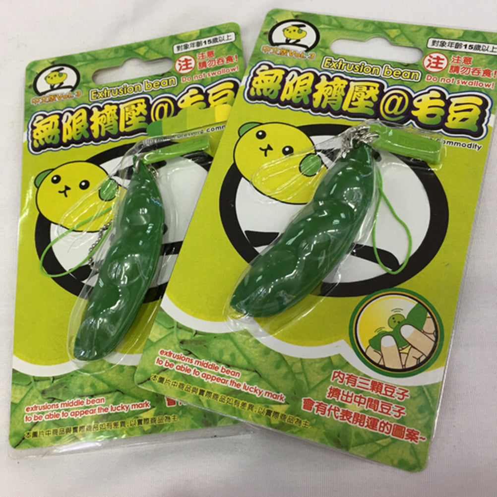 Pea Face Emoji Stress Relief Keychain by HitMyNeed