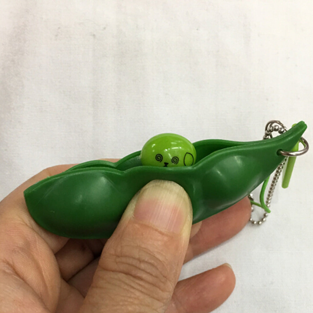 Pea Face Emoji Stress Relief Keychain by HitMyNeed