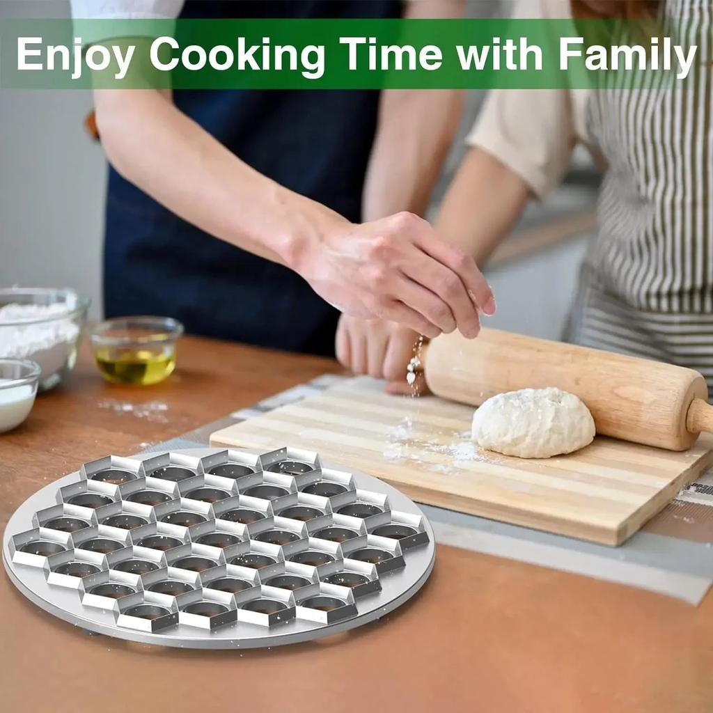 Pelmeni Dumpling Mold with Ravioli Double Cutter by HitMyNeed