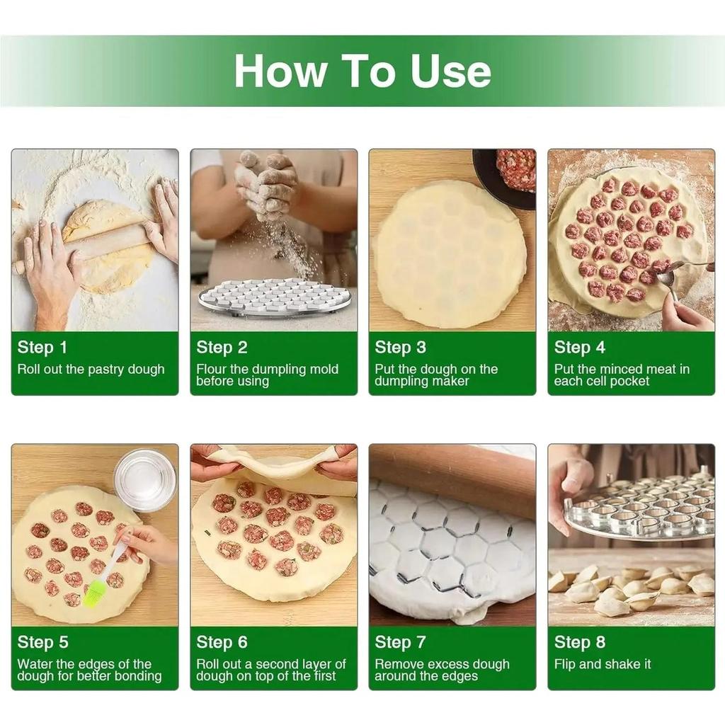 Pelmeni Dumpling Mold with Ravioli Double Cutter by HitMyNeed