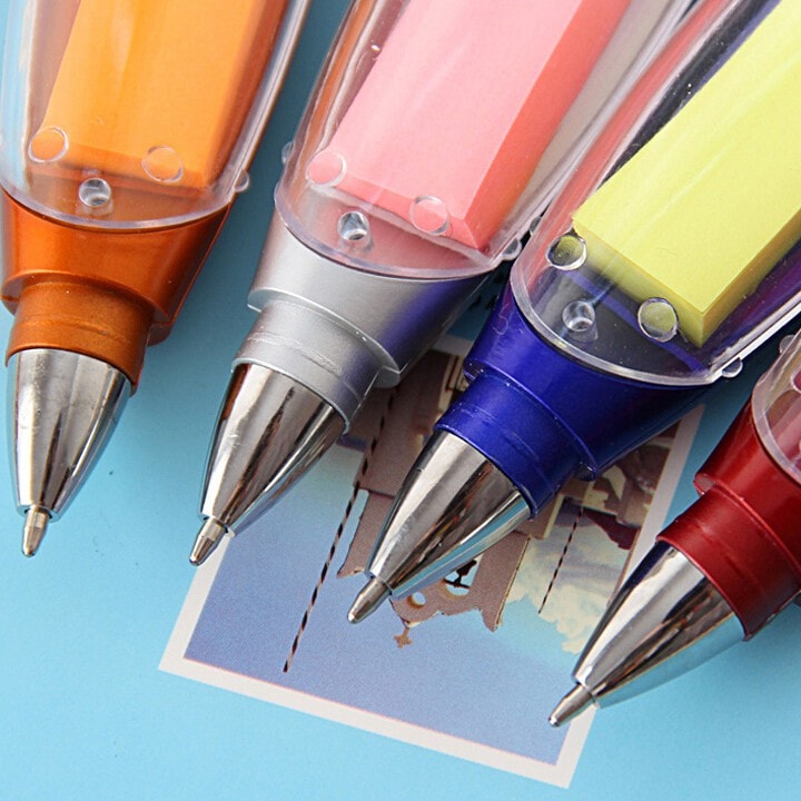 Pen Flashlight with Sticky Notes - Pack of 10 by HitMyNeed