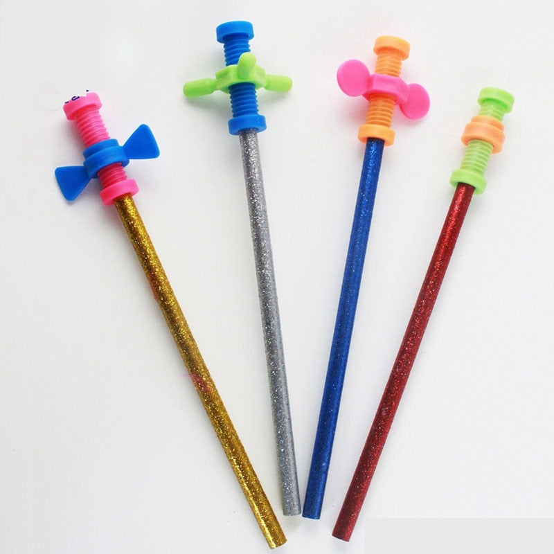 Pencil Fidget Screw Topper Toy Set (4 Pack) by HitMyNeed