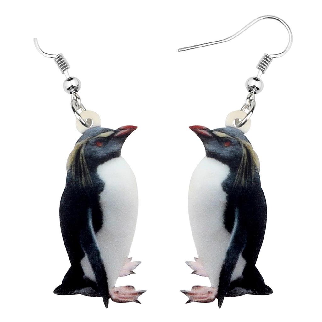 Penguin Dangle Earrings for Women, Acrylic Jewelry by HitMyNeed