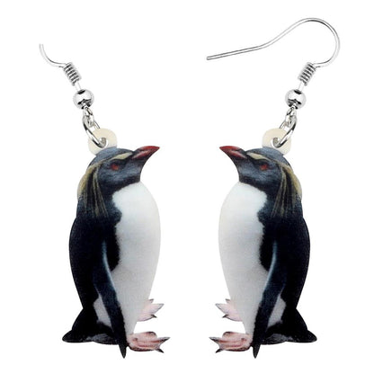 Penguin Dangle Earrings for Women, Acrylic Jewelry by HitMyNeed