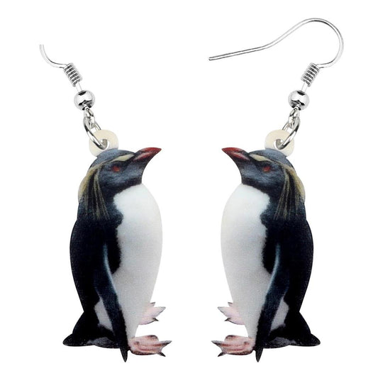 Penguin Dangle Earrings for Women, Acrylic Jewelry by HitMyNeed