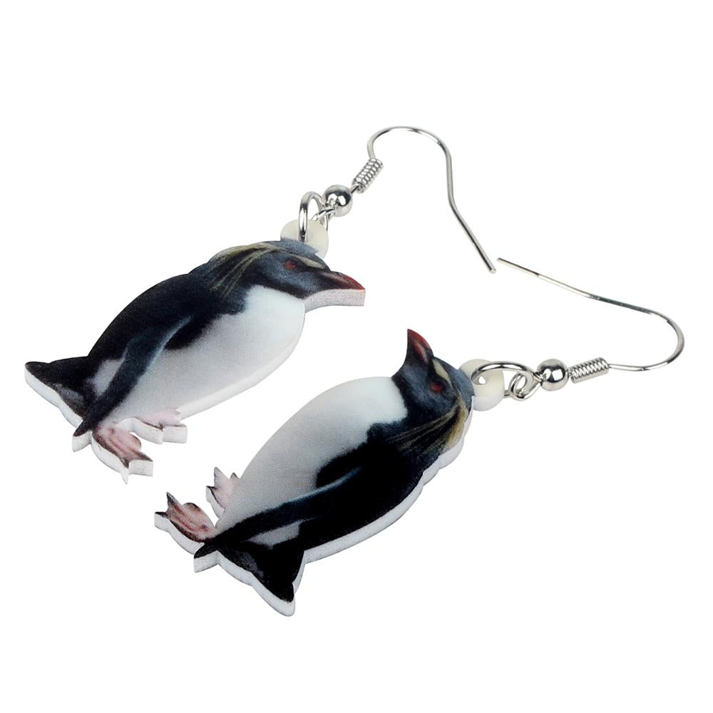 Penguin Dangle Earrings for Women, Acrylic Jewelry by HitMyNeed