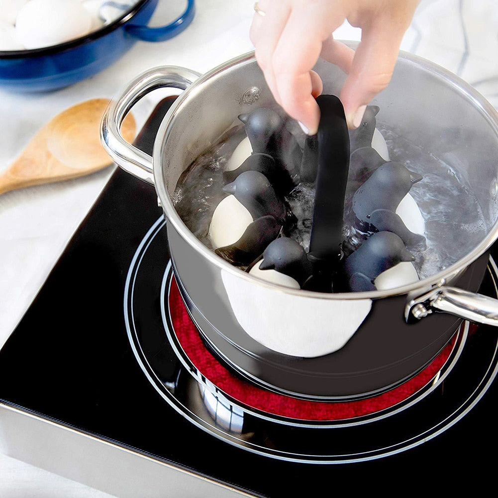 Penguin Egg Holder for Boiling, 6-Egg Rack by HitMyNeed