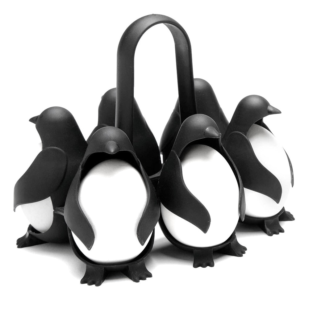 Penguin Egg Holder for Boiling, 6-Egg Rack by HitMyNeed